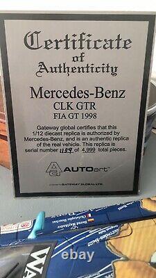 1/12 Mercedes Benz Clk Gtr Original Teile # 12 Fia Gt 1998 Bouchut 1/12 Autoart
