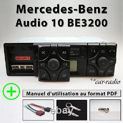 Original Mercedes Audio 10 BE3200 Cassette Becker Radio A2088200386 Ensemble 12V