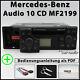 Original Mercedes Audio 10 CD MF2199 Cd-R Alpine Becker Radio 1DIN Autoradio Kit